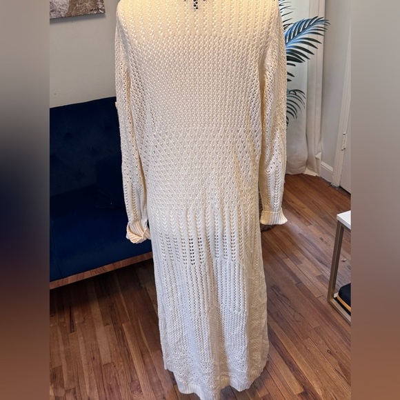 SONOMA Cream Chunky Knit Cardigan Sweater - Picture 9 of 12